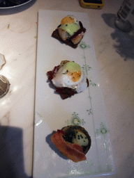 Smørrebrød at the Royal Café at Amagertorv square