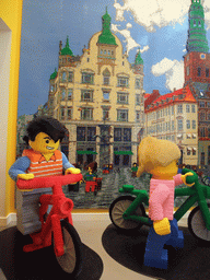 Amagertorv square made out of LEGO bricks in the LEGO store at Vimmelskaftet street