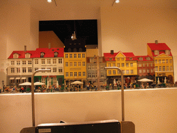 Nyhavn houses made out of LEGO bricks in the LEGO store at Vimmelskaftet street