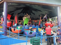 The attraction `The Galley Ships` at the Tivoli Gardens