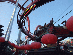The attraction `The Demon` at the Tivoli Gardens