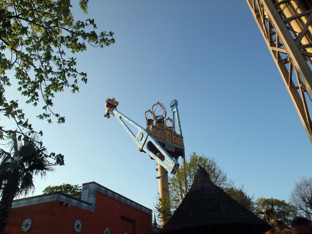 The attraction `Vertigo` at the Tivoli Gardens