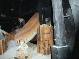 Inside the attraction `The Mine` at the Tivoli Gardens