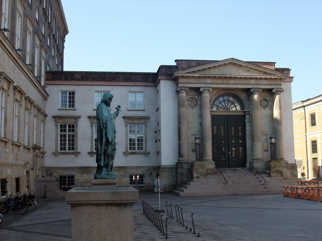 Northwest side of Christiansborg Palace at Prins Jørgens Gård street