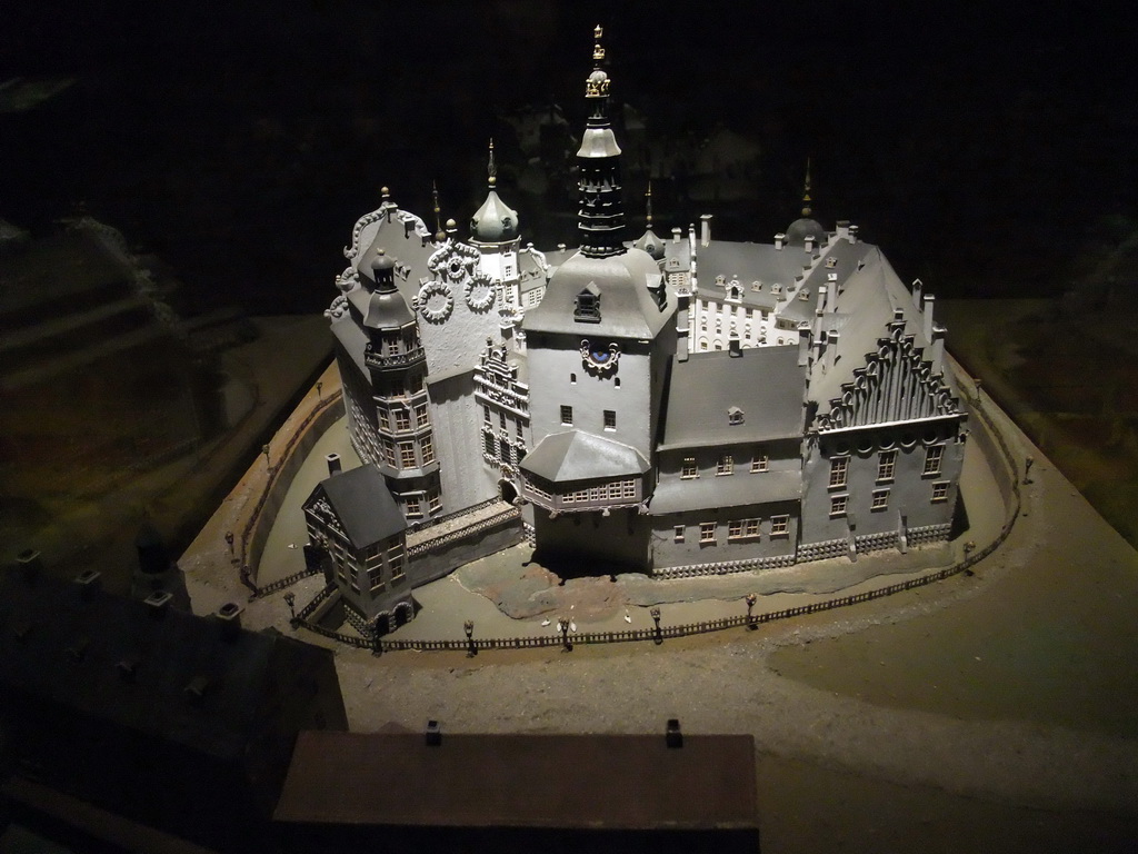 Scale model of Copenhagen Castle, at the Castle Ruins under Christiansborg Palace