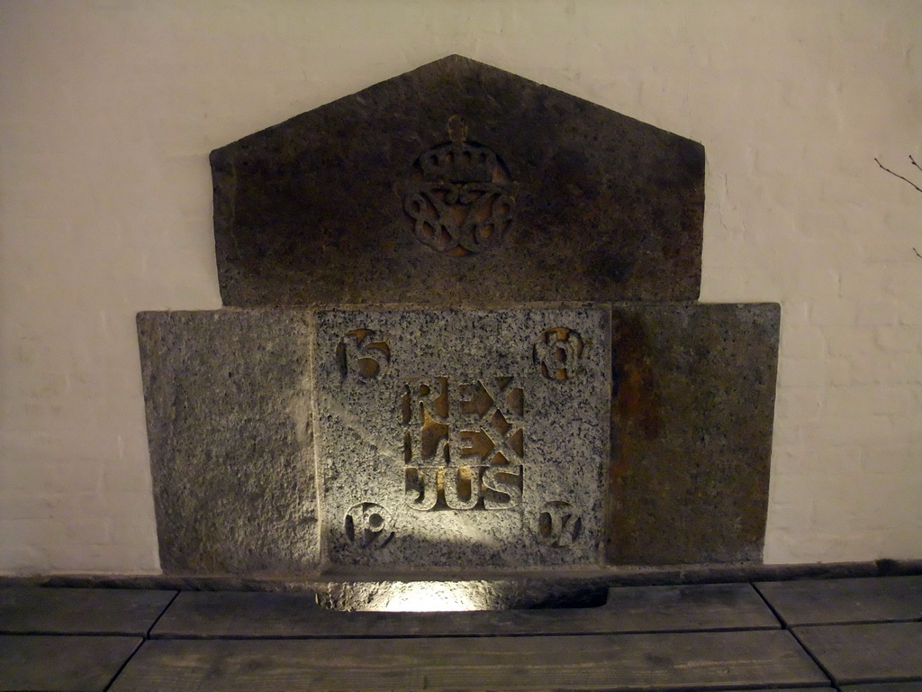 Old stone at the Castle Ruins under Christiansborg Palace