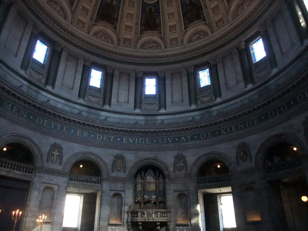 The nave and old organ of Frederik`s Church