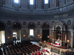 The nave and altar of Frederik`s Church, viewed from the upper floor