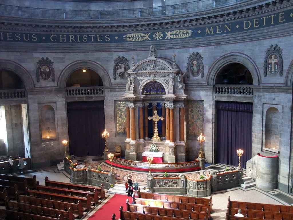 The altar of Frederik`s Church, viewed from the upper floor