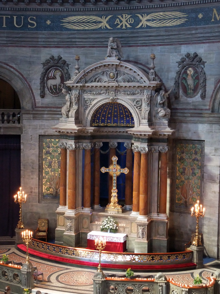 The altar of Frederik`s Church, viewed from the upper floor