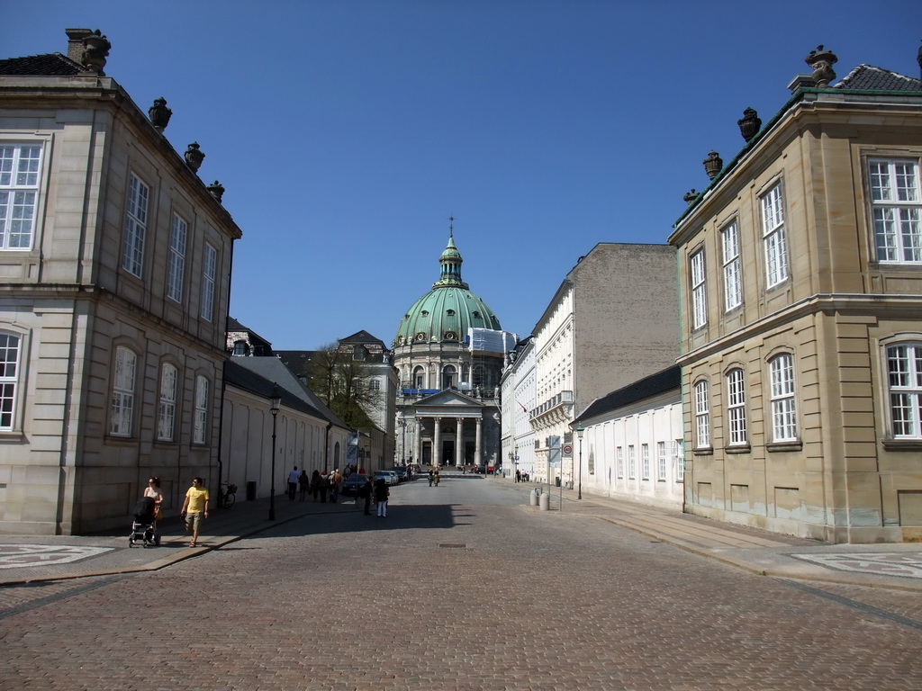 Frederiksgade street and Frederik`s Church