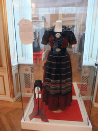 Original clothing from the Faroe Islands worn by Queen Ingrid on state visits, in Christian VIII`s Palace at Amalienborg Palace