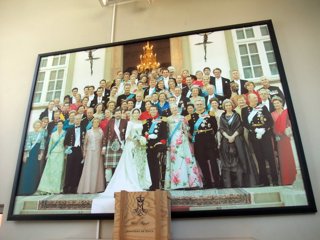 Group picture of royal families, in Christian VIII`s Palace at Amalienborg Palace