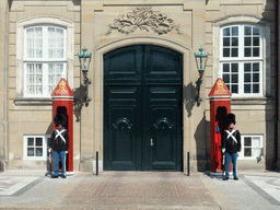 Guards at Frederick VIII`s Palace at Amalienborg Palace