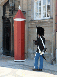 Guard at Frederick VIII`s Palace at Amalienborg Palace