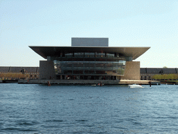 The Copenhagen Opera House, viewed from the Amaliehaven garden of the Amalienborg Palace