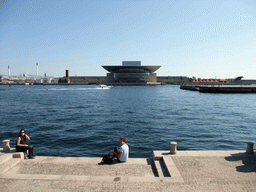 The Copenhagen Opera House and the Holmen district, viewed from the Amaliehaven garden of the Amalienborg Palace