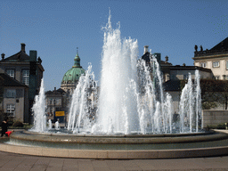copenhagen_1_364 - 263 kb - 1024x768 - Fountain at the Amaliehaven garden of the Amalienborg Palace, and the dome of the Frederik`s Church Fountain at the Amaliehaven garden of the Amalienborg Palace, and the dome of the Frederik`s Church