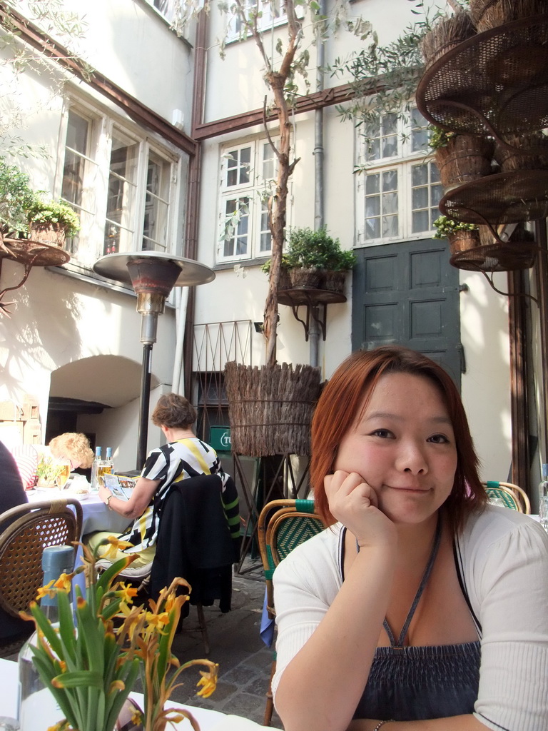 Miaomiao at the Barock Restaurant at the Nyhavn harbour