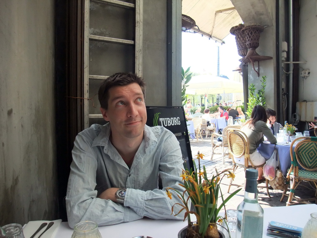 Tim at the Barock Restaurant at the Nyhavn harbour