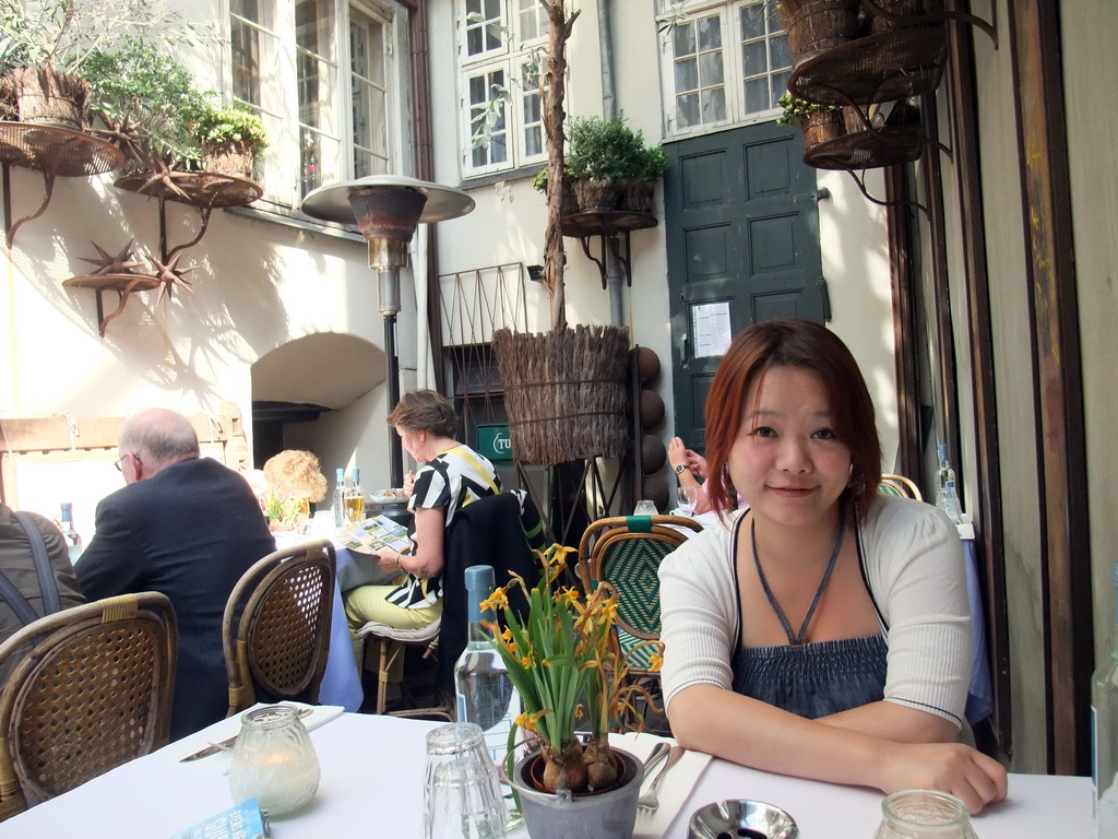 Miaomiao at the Barock Restaurant at the Nyhavn harbour