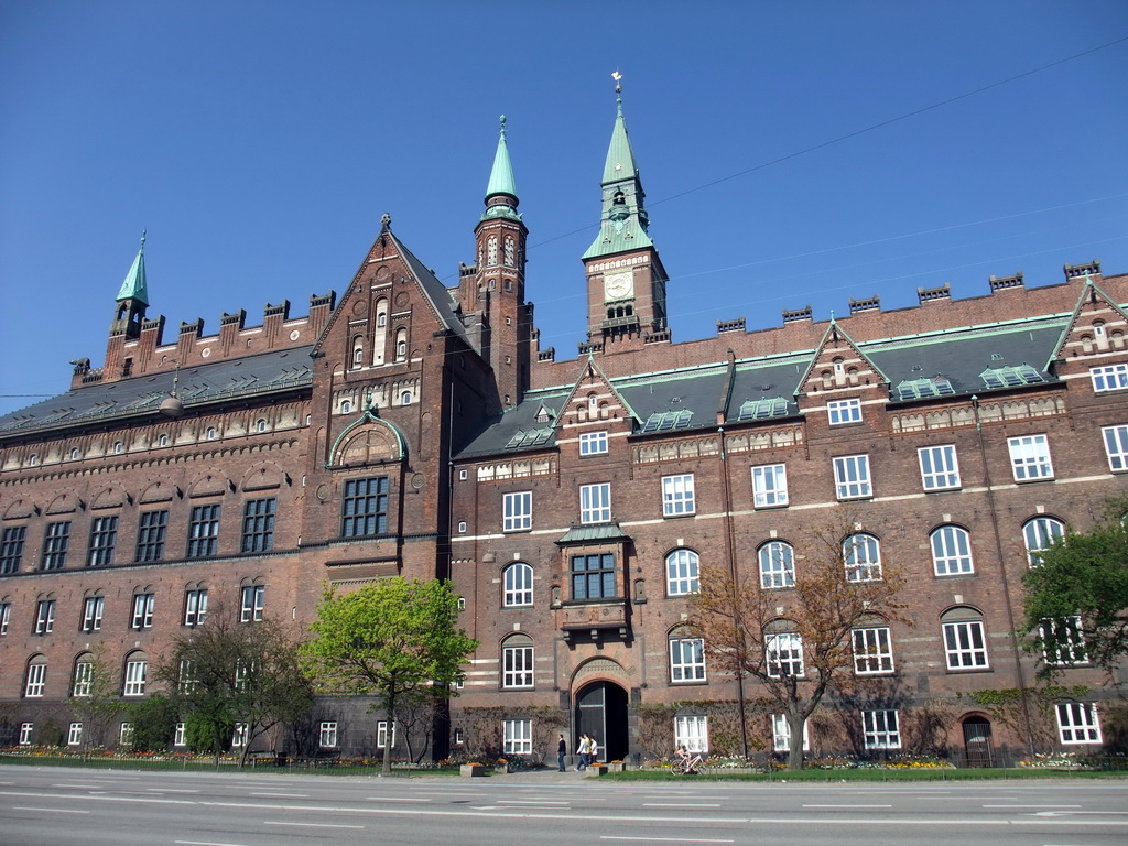 The southwest side of the Copenhagen City Hall
