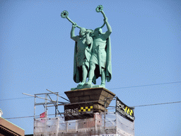 The Lur Blowers monument at City Hall Square