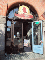 Entrance to the H.C. Andersen Eventyrhuset museum at City Hall Square