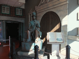 Statue of Hans Christian Andersen in the H.C. Andersen Eventyrhuset museum