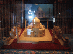 Scale model of the Taj Mahal built from matchsticks, in the Ripley`s Believe It or Not! Museum