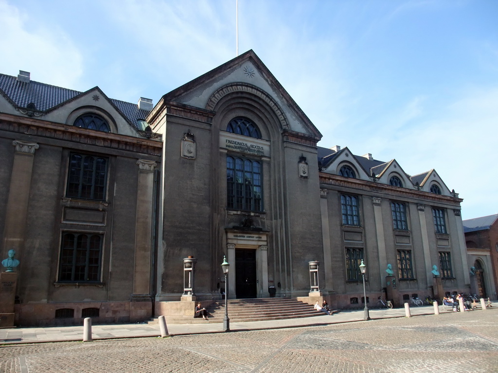 South side of the University of Copenhagen (Københavns Universitet) at the Frue Plads square