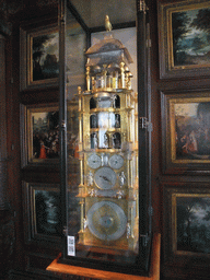 Astronomical clock in Christian IV`s Winter Room at the ground floor of Rosenborg Castle