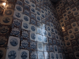 `Delfts Blauw` tiles in Christian IV`s Toilet at the ground floor of Rosenborg Castle