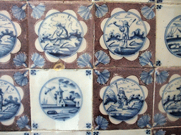 `Delfts Blauw` tiles in Christian IV`s Toilet at the ground floor of Rosenborg Castle