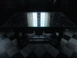 Table in the Marble Room at the ground floor of Rosenborg Castle