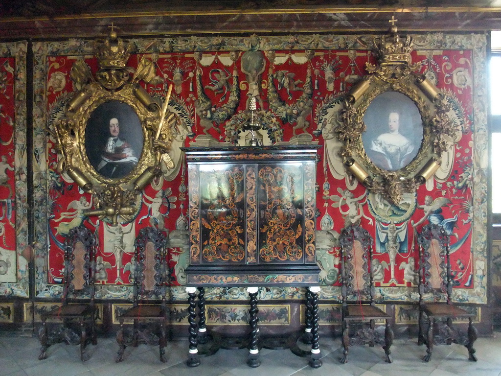 Christian V`s Room at the ground floor of Rosenborg Castle