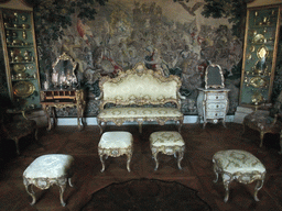 Christian VI`s Room at the first floor of Rosenborg Castle