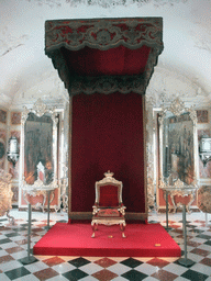 The Throne for Audience in the Long Hall at the second floor of Rosenborg Castle