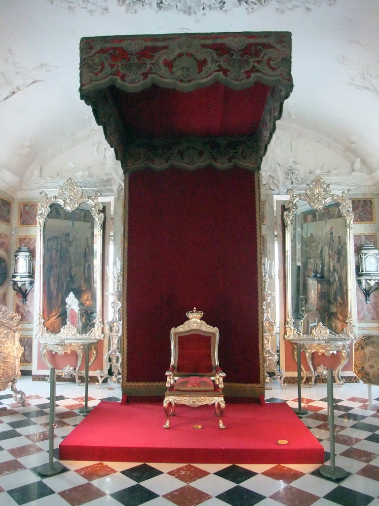 The Throne for Audience in the Long Hall at the second floor of Rosenborg Castle