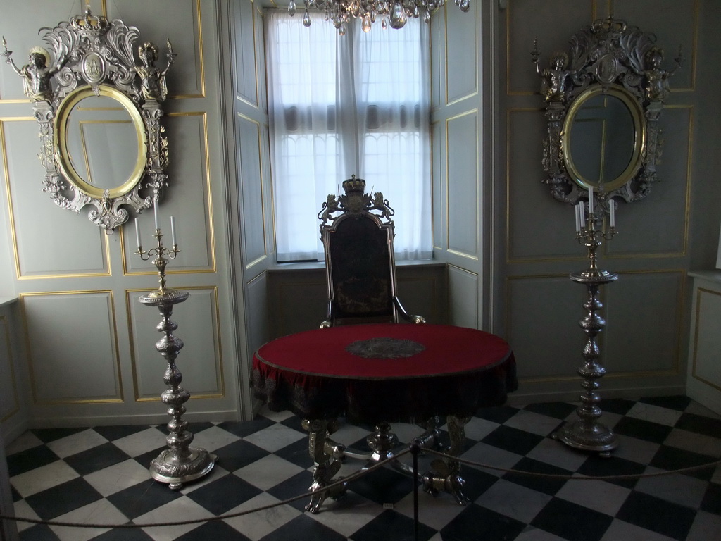 The Regalia Room at the second floor of Rosenborg Castle