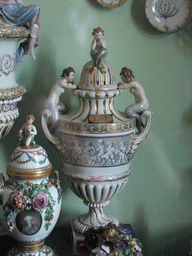 Porcelain vases in the Porcelain Cabinet at the second floor of Rosenborg Castle