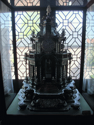 Clock in Frederik IV`s Room at the first floor of Rosenborg Castle