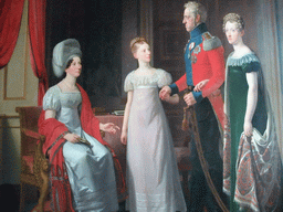 Painting `Frederik VI`s Family` in Frederik VI`s Room at the first floor of Rosenborg Castle
