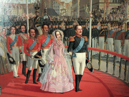 Detail of the painting `Frederik VII`s Wedding` in Frederik VII`s Room at the first floor of Rosenborg Castle