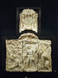 Ivory relief in the Ivory and Amber Room at the basement of Rosenborg Castle
