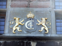Coat of arms at the northwest entrance gate to the Rosenborg Castle