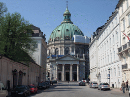 Frederiksgade street and Frederik`s Church