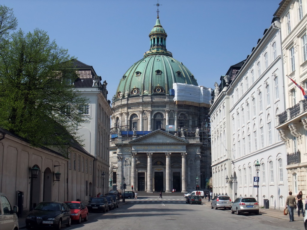 Frederiksgade street and Frederik`s Church