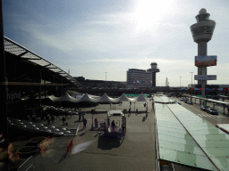 Front of Schiphol Airport, viewed from the walkway from the P1 parking garage