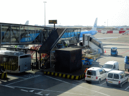 Tim`s KLM airplane at Schiphol Airport